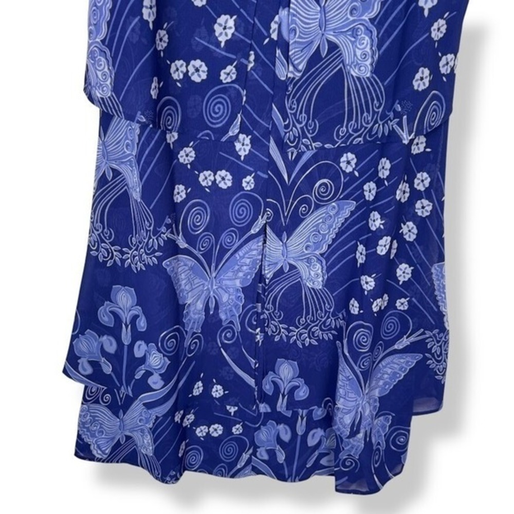 Pyramid Collection Butterfly Dress Size Medium‎ Chiffon Fairy Y2K Whimsical - Picture 9 of 13